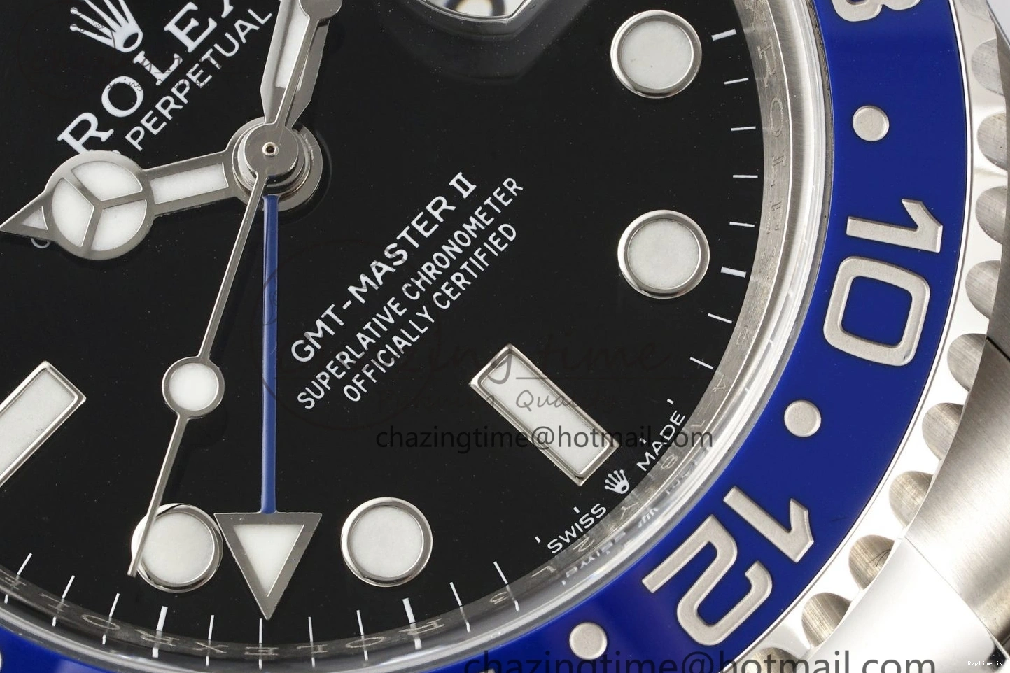 1218 Sleek GMT-Master II 126710 BLNR Blue Black Ceramic Clean Factory Best Edition on Oyster Bracelet DD3285 CHS 1990